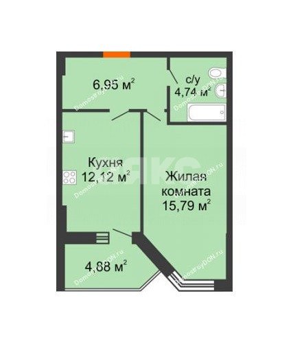 Фото №17: 1-комнатная квартира 39 м² - Ростов-на-Дону, Кировский, ул. Максима Горького, 256