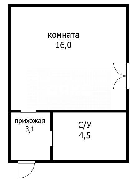 Фото №7: Студия 23 м² - Анапа, Алексеевка, ул. Ленинградская, 54