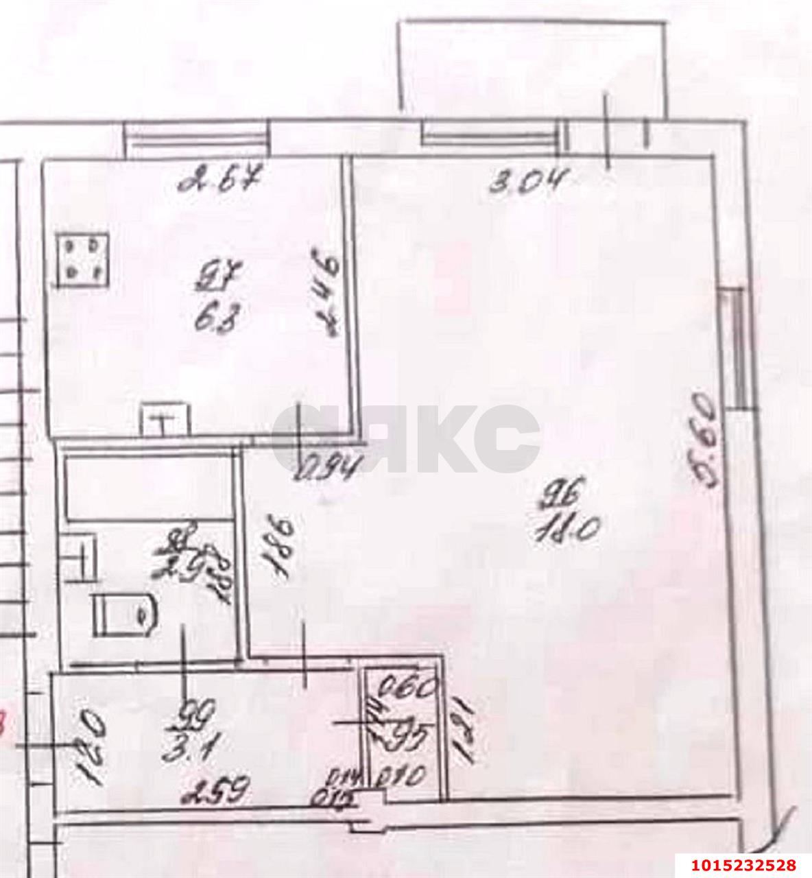 Фото №8: 1-комнатная квартира 34 м² - Краснодар, Черёмушки, ул. Ставропольская, 167