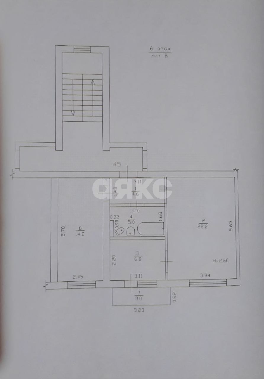 Фото №26: 2-комнатная квартира 52 м² - Горячий Ключ, Администрация, ул. Черняховского, 49