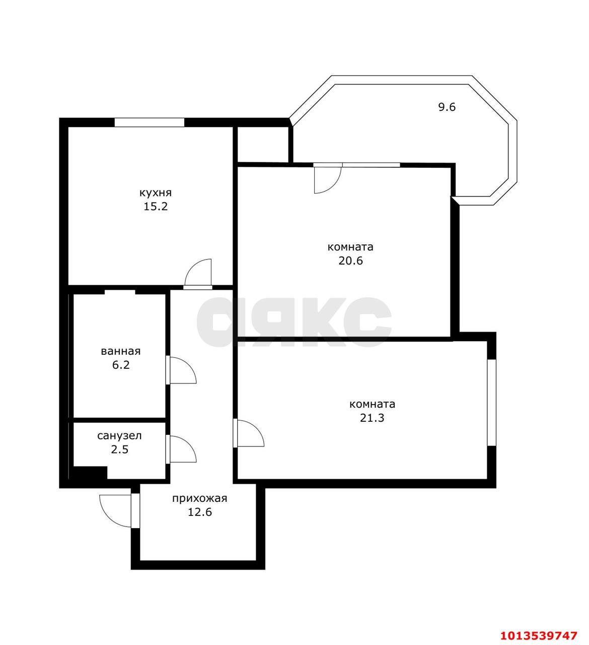 Фото №15: 2-комнатная квартира 78 м² - Краснодар, Центральный, ул. Березанская, 41