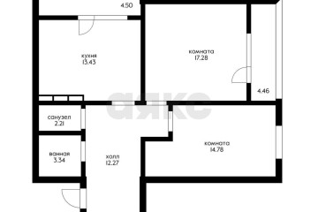 Фото №3: 2-комнатная квартира 63 м² - Краснодар, мкр. 4-й квартал, ул. Боспорская, 6