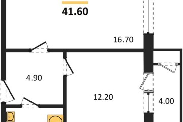 Фото №1: 1-комнатная квартира 41 м² - Краснодар, мкр. жилой комплекс Рекорд, ул. Новороссийская, 102И