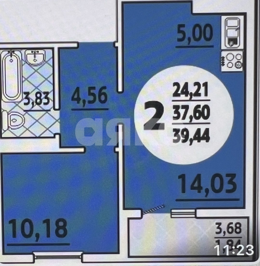 Фото №6: 1-комнатная квартира 39 м² - Анапа, жилой комплекс Горгиппия, ул. Адмирала Пустошкина, 22к10