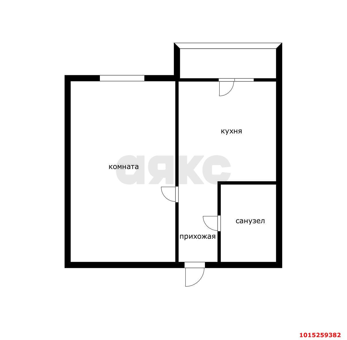 Фото №5: 1-комнатная квартира 25 м² - Краснодар, жилой комплекс Краски, ул. Краеведа Соловьёва, 6