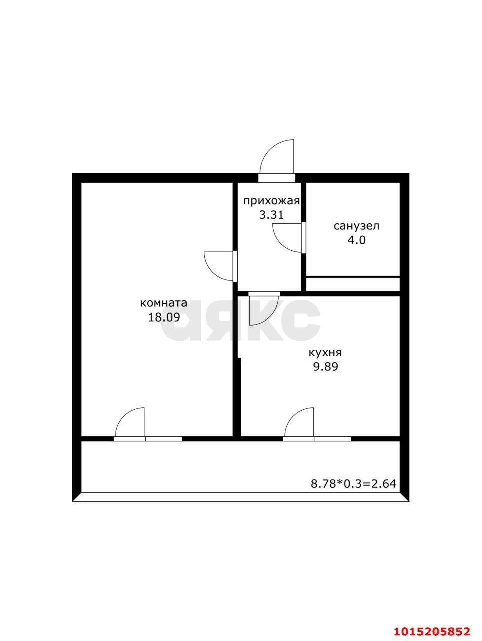 Фото №6: 1-комнатная квартира 38 м² - Краснодар, Камвольно-суконный Комбинат, ул. Магистральная, 11