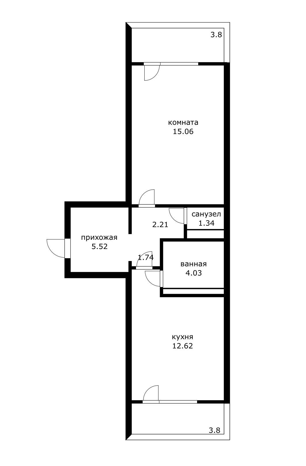 Фото №8: 1-комнатная квартира 42 м² - Краснодар, Прикубанский внутригородской округ, мкр. Восточно-Кругликовский, ул. Героев-Разведчиков, 23/1