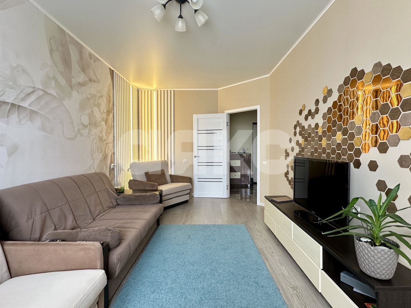 Фото №2: 1-комнатная квартира 45 м² - Анапа, жилой комплекс Бельведер, ул. Таманская, 121к6