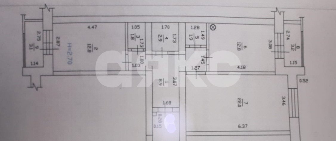 Фото №26: 2-комнатная квартира 63 м² - Горячий Ключ, жилой комплекс Островский, ул. Ворошилова, 38