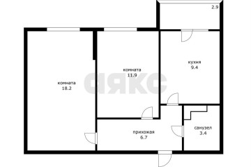 Фото №2: 2-комнатная квартира 49 м² - Пригородный, мкр. жилой комплекс Мини-полис Куб-А, ул. Сербская, 6к6