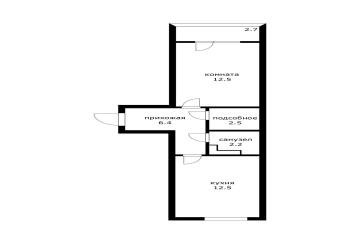 Фото №2: 1-комнатная квартира 39 м² - Пригородный, мкр. жилой комплекс Мини-полис Куб-А, ул. Сербская, 6к6