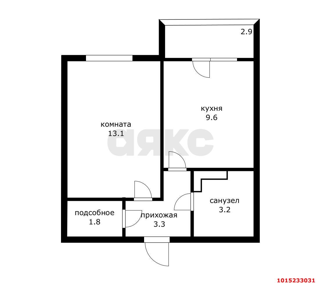 Фото №2: 1-комнатная квартира 33 м² - Пригородный, жилой комплекс Мини-полис Куб-А, ул. Феодосийская, 23/7