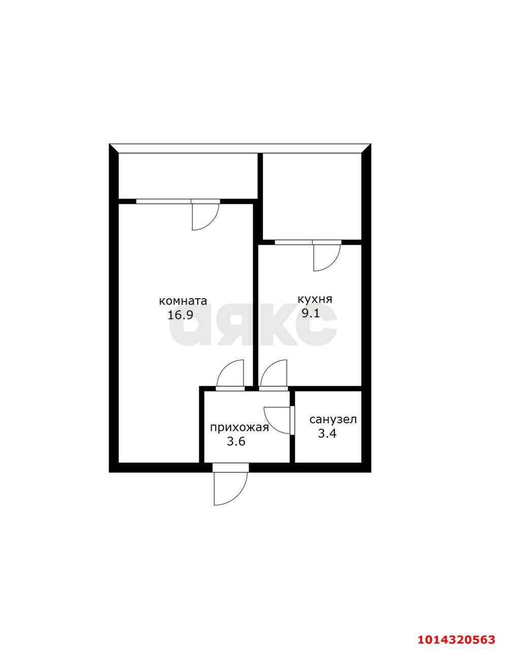 Фото №10: 1-комнатная квартира 43 м² - Краснодар, Прикубанский внутригородской округ, ул. им. Сорока А.М., 4/1