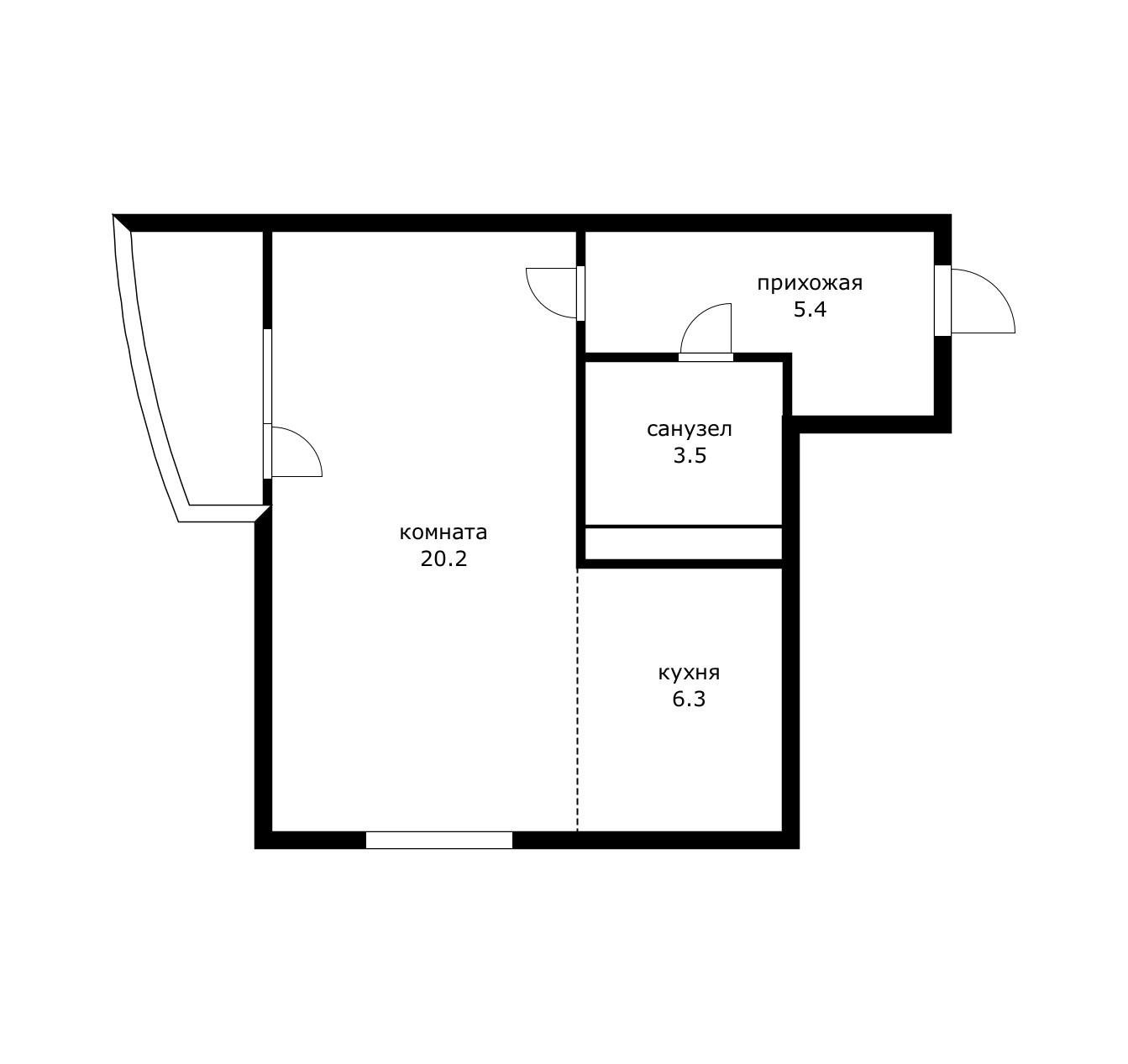 Фото №17: Студия 35 м² - Краснодар, Прикубанский внутригородской округ, ЖК Валентина, мкр. 9-й километр, ул. Циолковского, 5/1