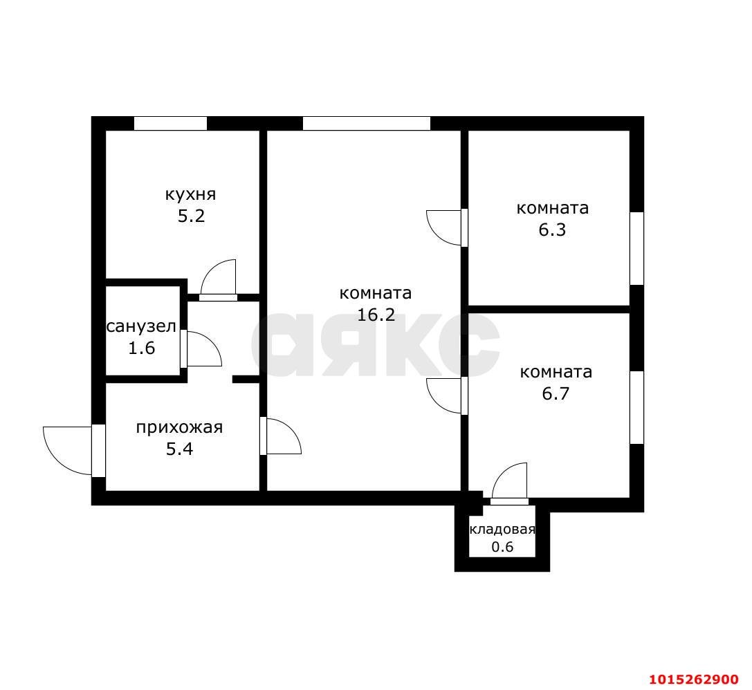 Фото №14: 3-комнатная квартира 42 м² - Краснодар, Славянский, ул. Виноградная, 65