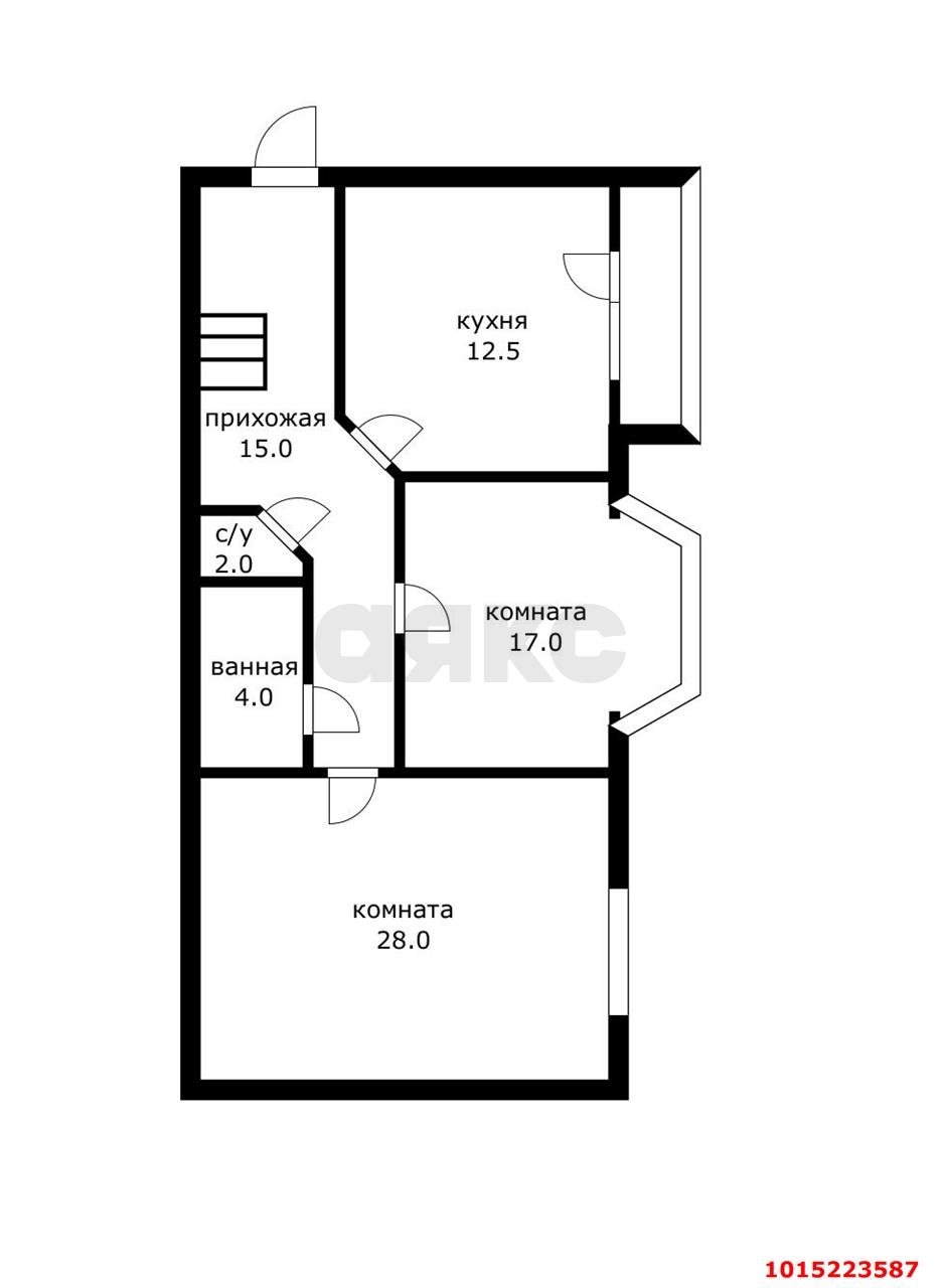 Фото №15: 2-комнатная квартира 180 м² - Краснодар, Отделение № 1 ОПХ Колос, ул. Кирпильская, 15