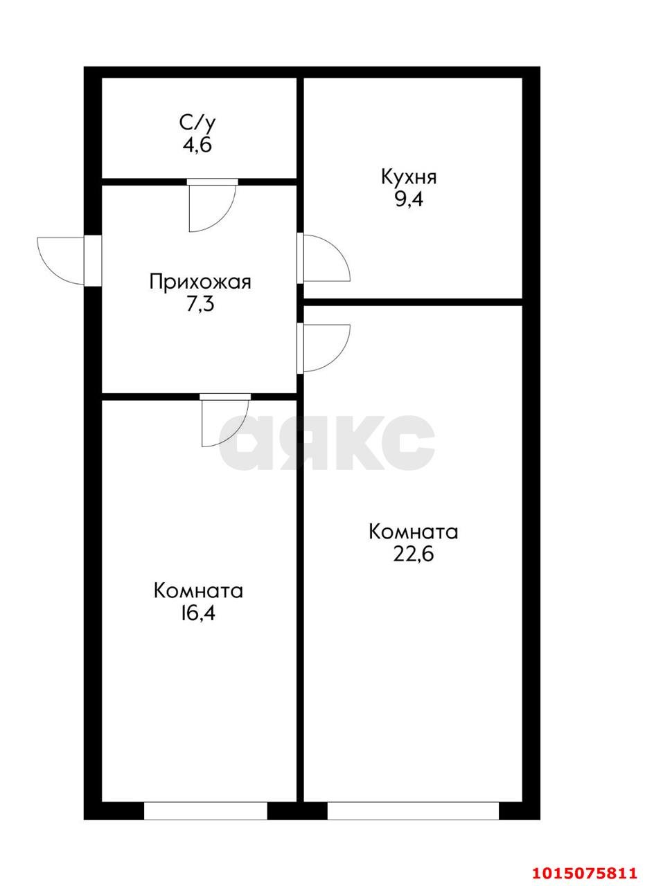 Фото №18: 2-комнатная квартира 60 м² - Краснодар, жилой комплекс Краски, мкр. Прикубанский внутригородской округ, ул. Краеведа Соловьёва, 6