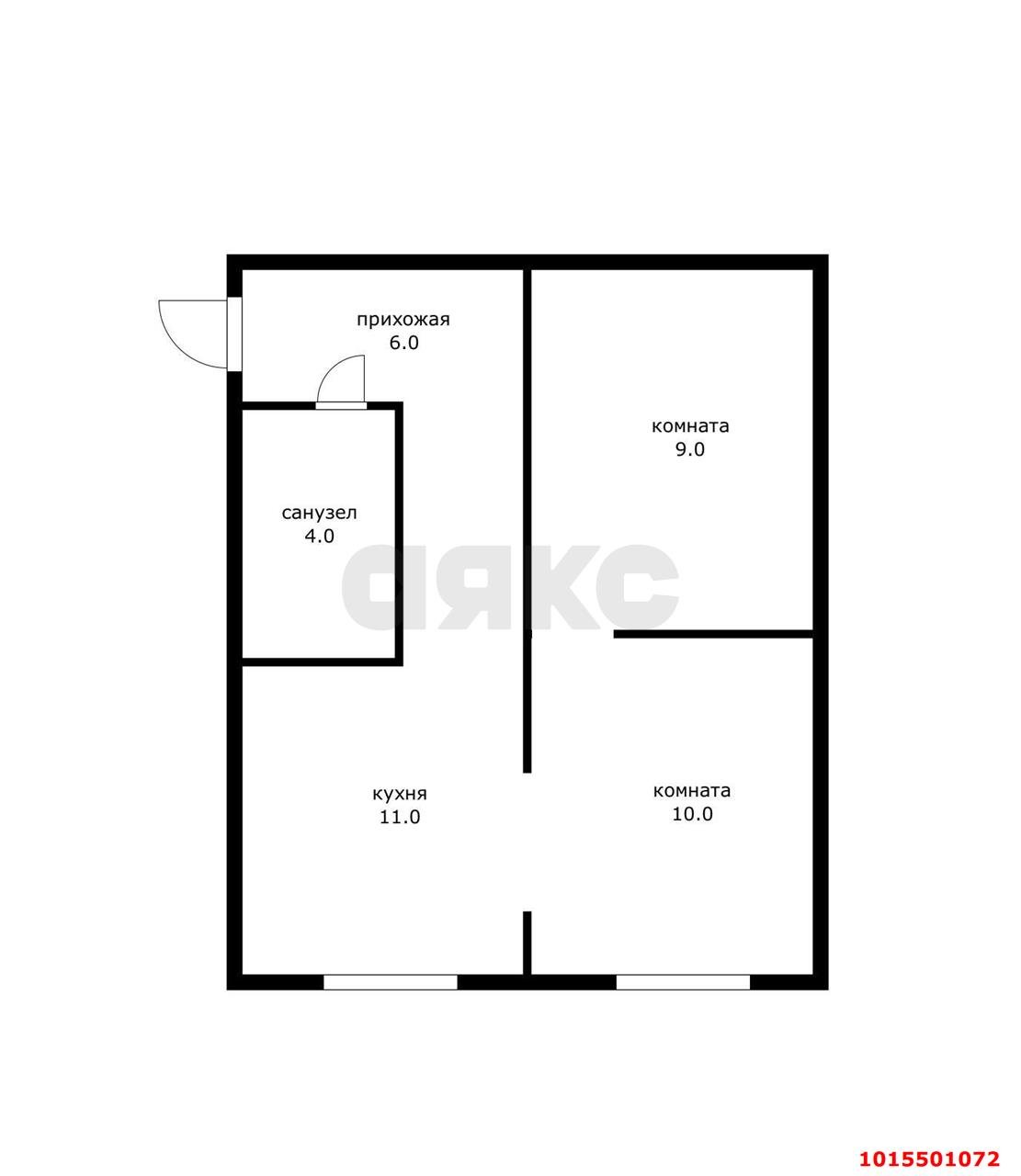 Фото №8: 1-комнатная квартира 41 м² - Краснодар, Прикубанский внутригородской округ, мкр. Музыкальный, пр-д Ангарский, 14