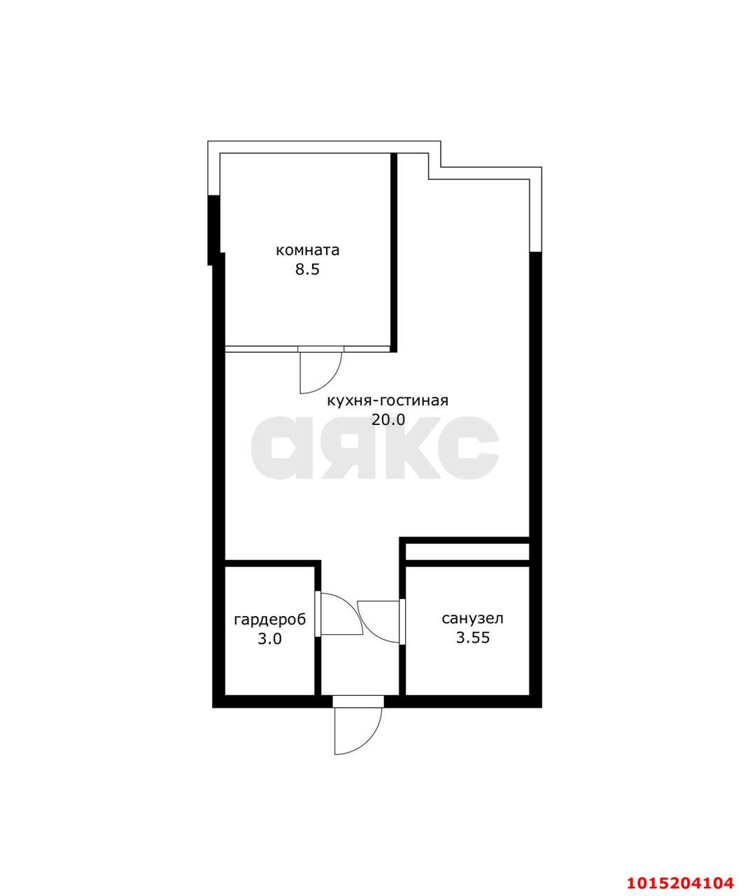 Фото №20: 1-комнатная квартира 34 м² - Краснодар, жилой комплекс Все Свои, ул. Колхозная, 5