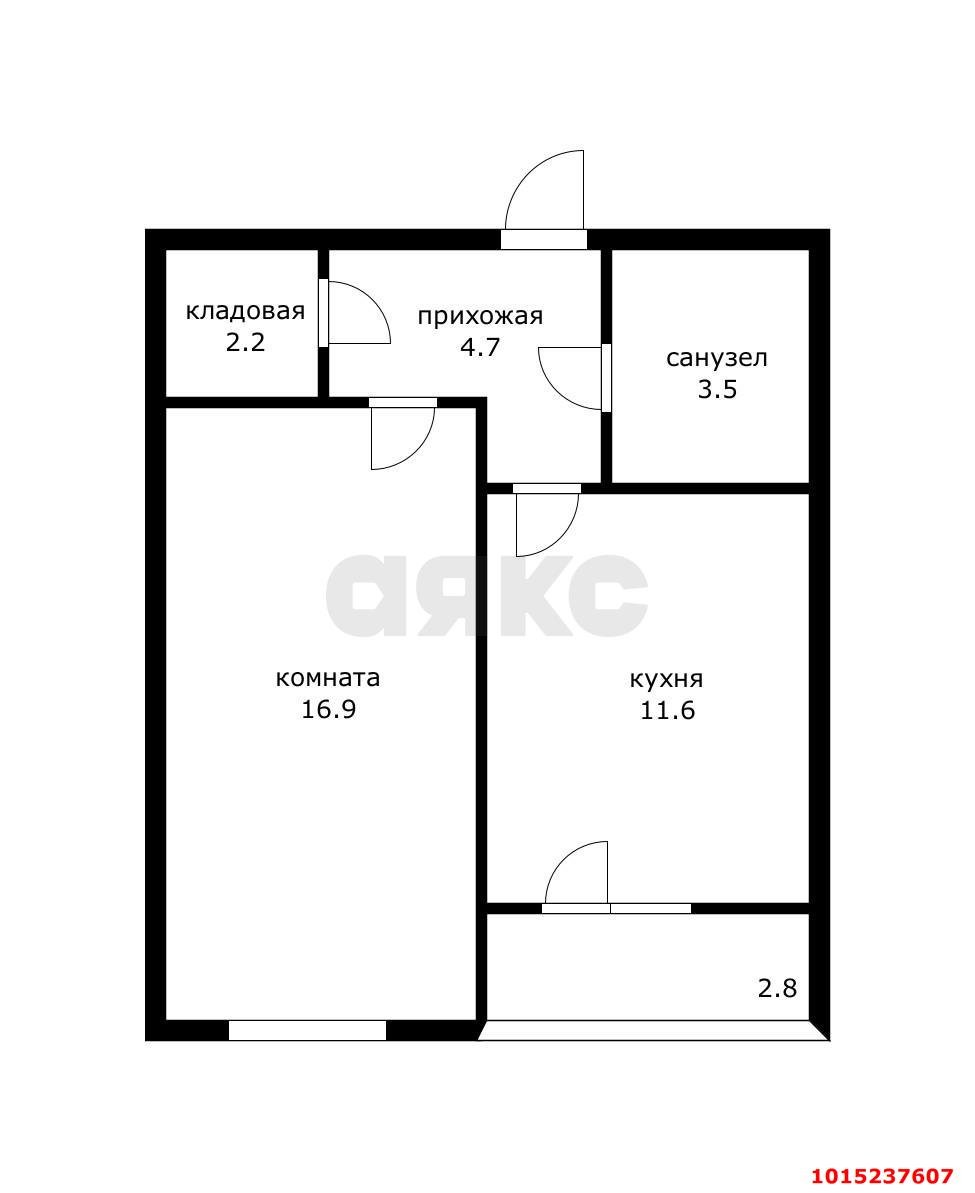 Фото №5: 1-комнатная квартира 42 м² - Пригородный, жилой комплекс Мини-полис Куб-А, ул. Сербская, 6к6