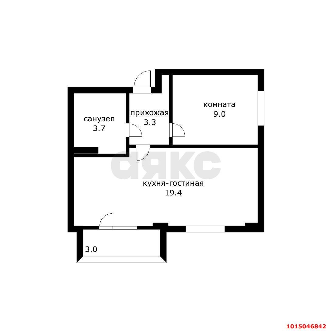 Фото №8: 1-комнатная квартира 39 м² - Краснодар, жилой комплекс Отрада, ул. имени Валерия Вишневецкого, 13к7