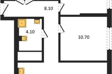 Фото №1: 2-комнатная квартира 67 м² - Краснодар, мкр. квартал Самолёт 7,