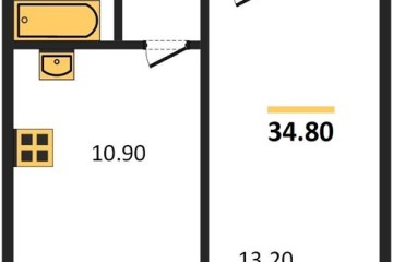 Фото №1: 1-комнатная квартира 34 м² - Новая Адыгея, мкр. жилой комплекс Дарград, ул. Тургеневское шоссе, 33/3к22