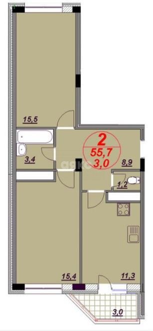 Фото №25: 2-комнатная квартира 62 м² - Анапа, Алексеевка, ул. Лазурная, 10к2