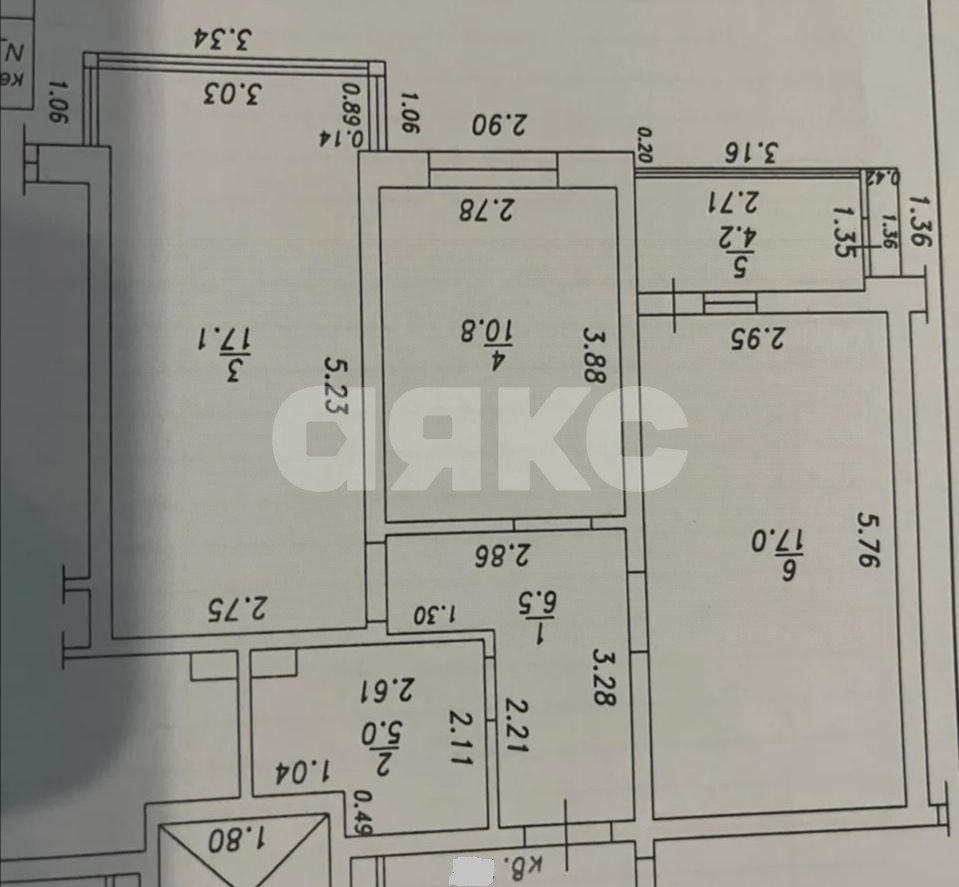 Фото №14: 2-комнатная квартира 60 м² - Анапа, жилой комплекс Парковый, ул. Парковая, 79к1