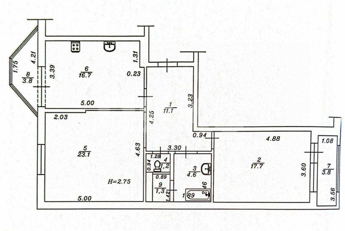 Фото №36: 2-комнатная квартира 83 м² - Анапа, жилой комплекс Консул, ул. Шевченко, 3