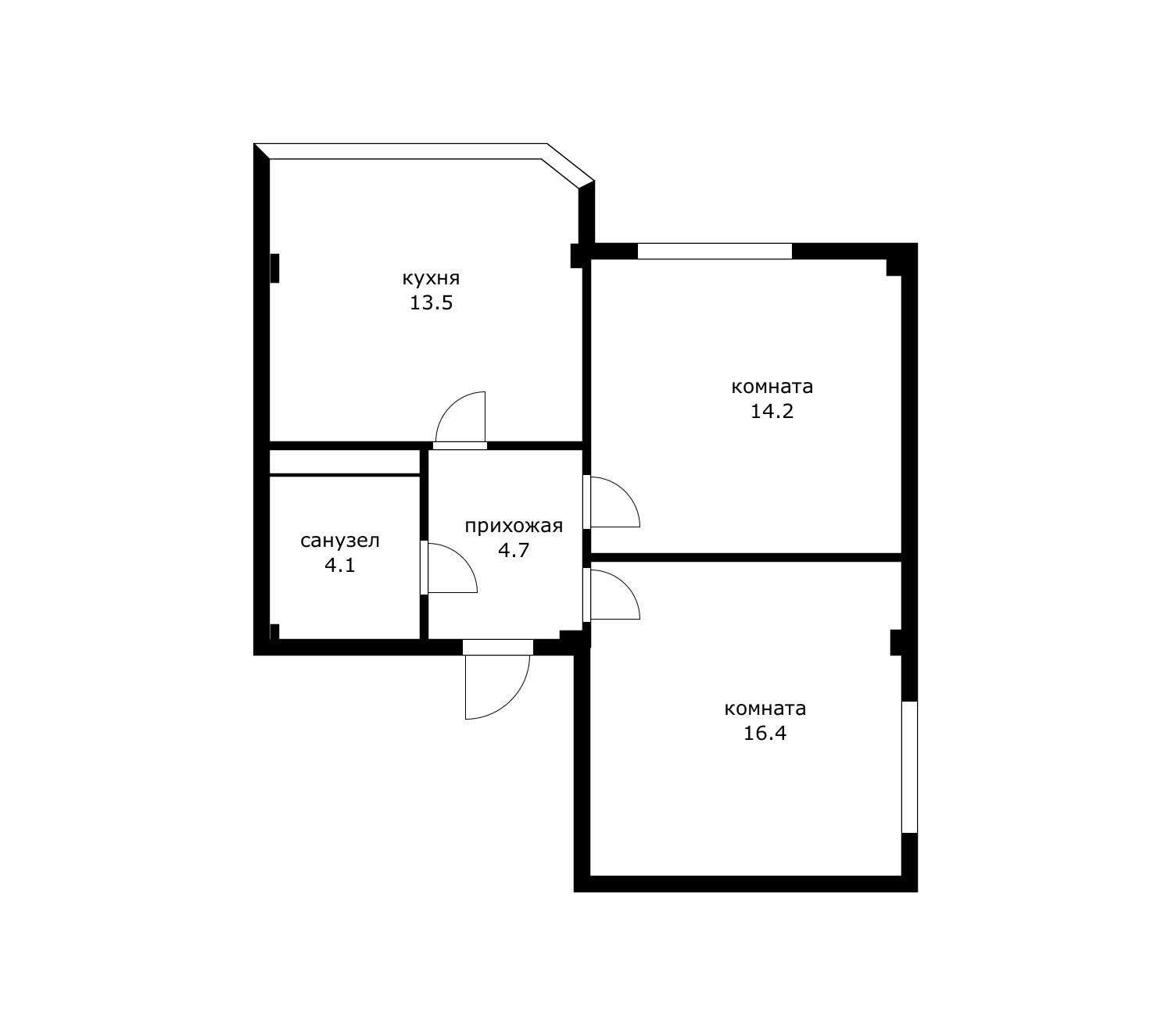 Фото №10: 2-комнатная квартира 55 м² - Яблоновский, ул. Космическая, 88к2
