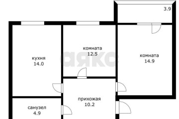 Фото №5: 2-комнатная квартира 55 м² - Хомуты, ул. Сквозная, 1