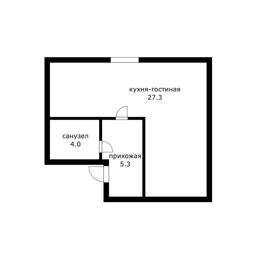Фото №8: Студия 36 м² - Южный, ул. Новая, 23А/3