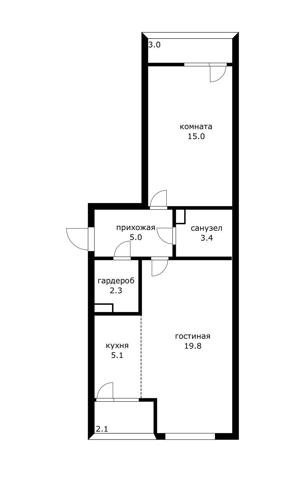 Фото №15: 2-комнатная квартира 54 м² - Краснодар, Прикубанский внутригородской округ, мкр. жилой комплекс Самолёт, ул. Западный Обход, 39/2к3