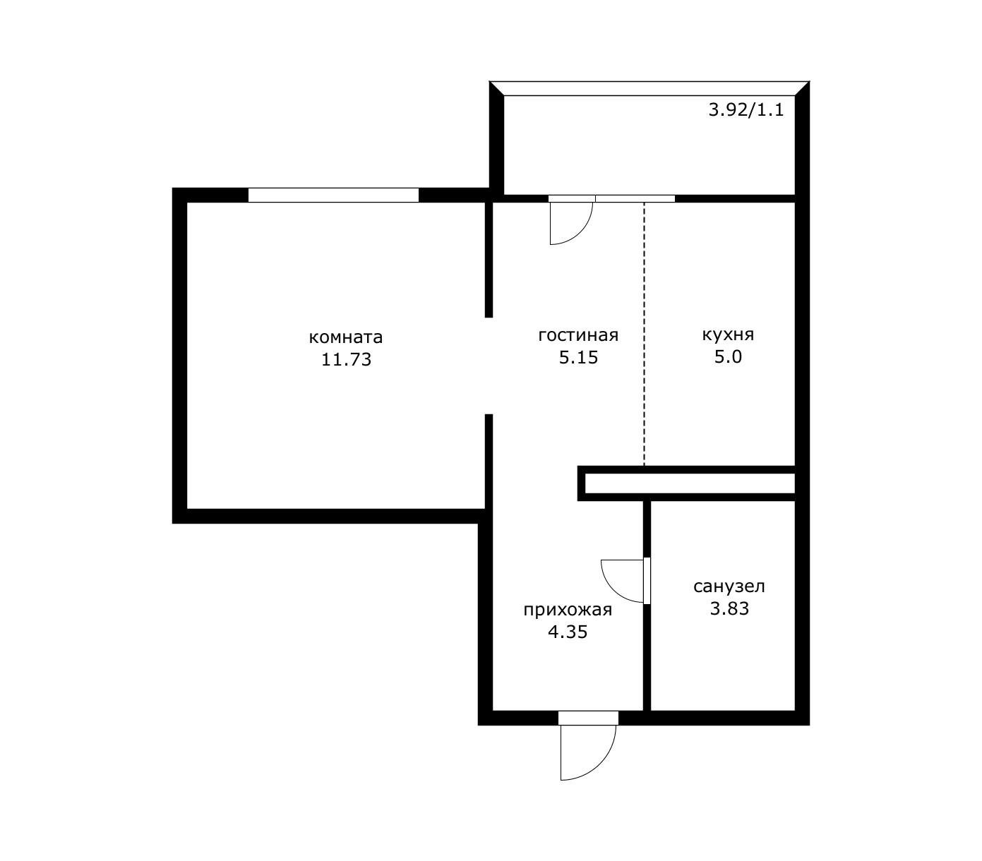 Фото №7: 1-комнатная квартира 33 м² - Краснодар, Прикубанский внутригородской округ, Восточный, мкр. жилой комплекс Квартал № 6, ул. Генерал-лейтенанта Александра Сапрунова, 42