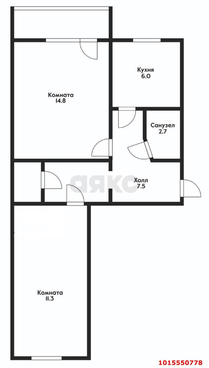 Фото №6: 2-комнатная квартира 42 м² - Краснодар, 40 лет Победы, ул. Механическая, 16