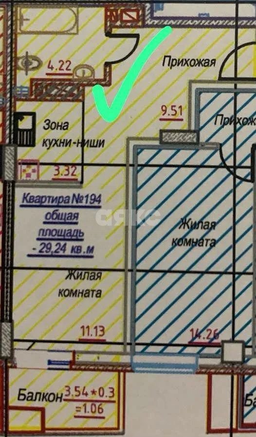 Фото №8: Студия 29 м² - Ростов-на-Дону, Нахичевань, ул. 23-я Линия, 54с6