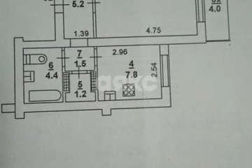 Фото №4: 1-комнатная квартира 37 м² - Ростов-на-Дону, р. Пролетарский, пер. Грибоедовский, 4