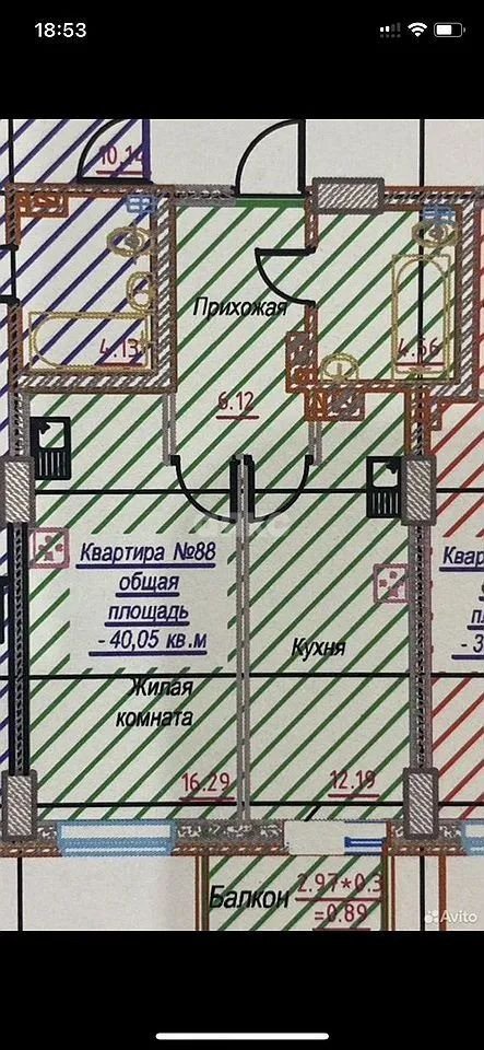 Фото №2: 1-комнатная квартира 40 м² - Ростов-на-Дону, Нахичевань, ул. 23-я Линия, 54с6