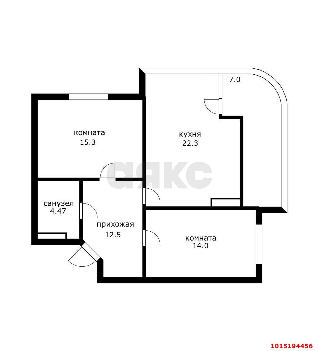 Фото №15: 2-комнатная квартира 75 м² - Краснодар, Достояние, ул. им. Мурата Ахеджака, 10А