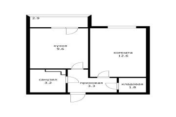 Фото №5: 1-комнатная квартира 32 м² - Пригородный, мкр. жилой комплекс Мини-полис Куб-А, ул. Феодосийская, 23/7
