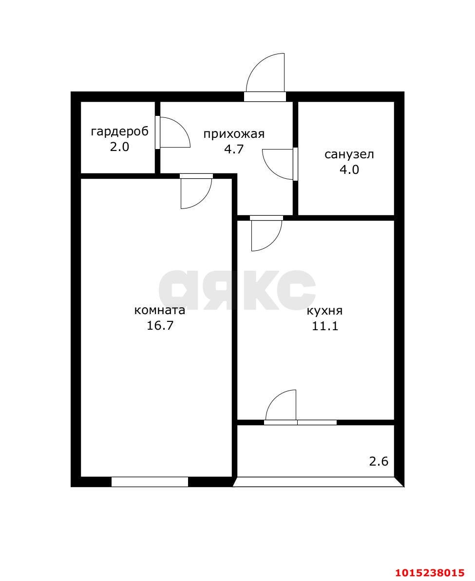 Фото №5: 1-комнатная квартира 41 м² - Пригородный, жилой комплекс Мини-полис Куб-А, ул. Феодосийская, 23/7