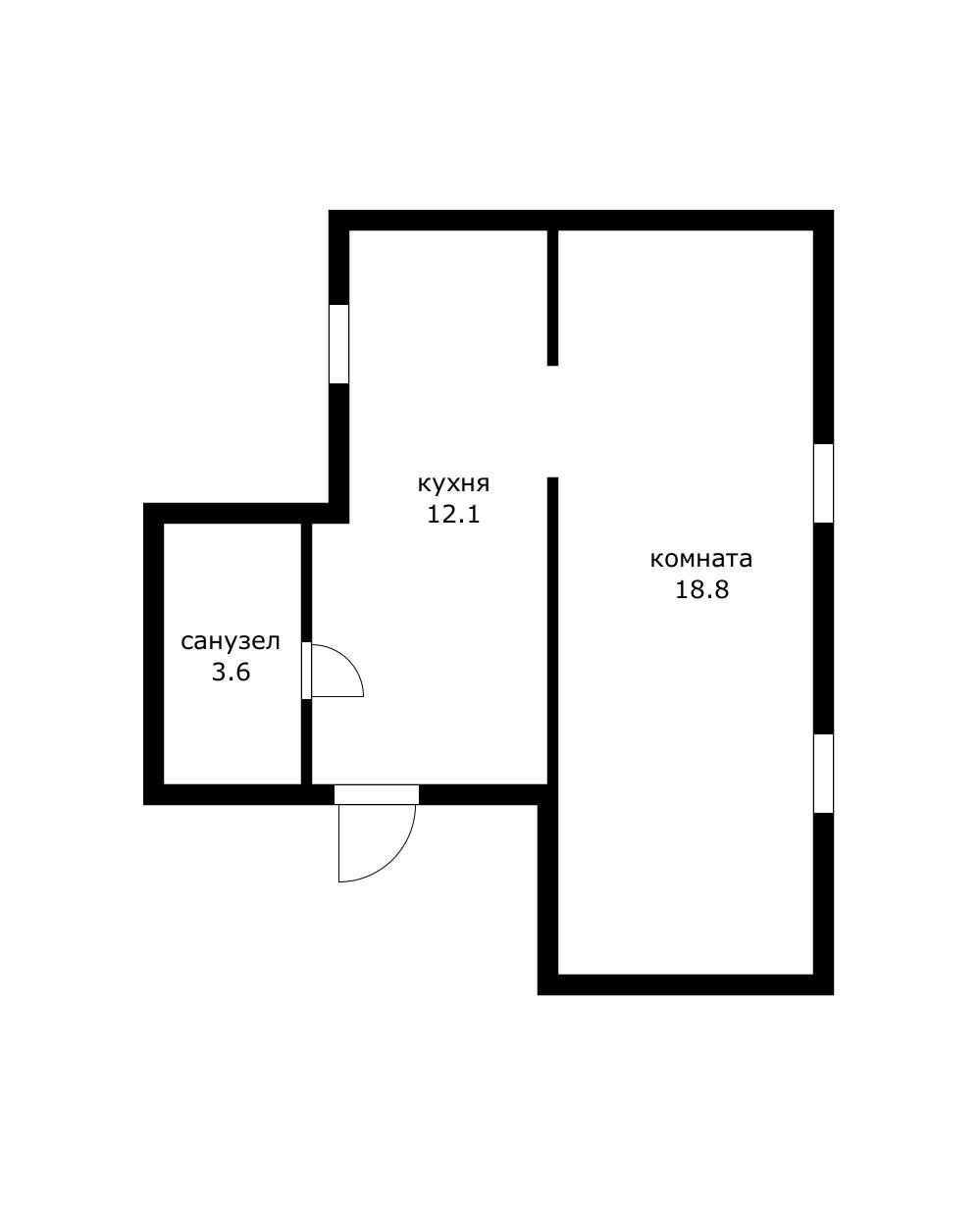 Фото №10: 1-комнатная квартира 34 м² - Индустриальный, мкр. Прикубанский внутригородской округ, ул. Железнодорожная, 38