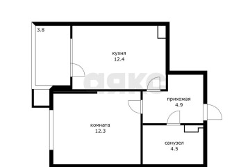 Фото №4: 1-комнатная квартира 37 м² - Краснодар, ж/м имени Демьяна Бедного, пр-д 1-й Лиговский, 22/2