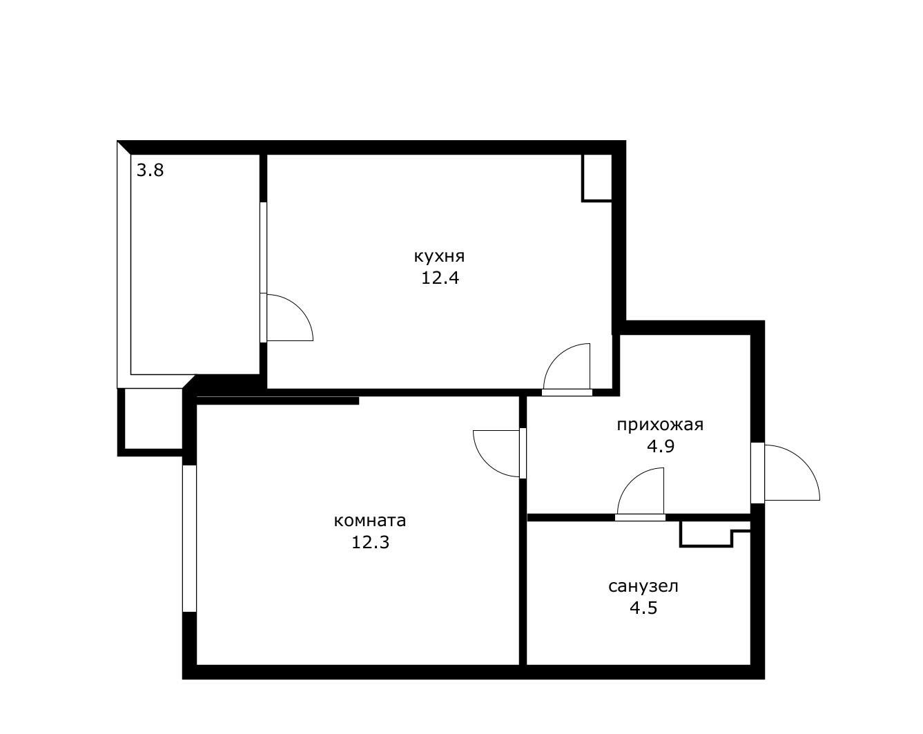 Фото №4: 1-комнатная квартира 37 м² - Краснодар, Прикубанский внутригородской округ, ж/м имени Демьяна Бедного, пр-д 1-й Лиговский, 22/2