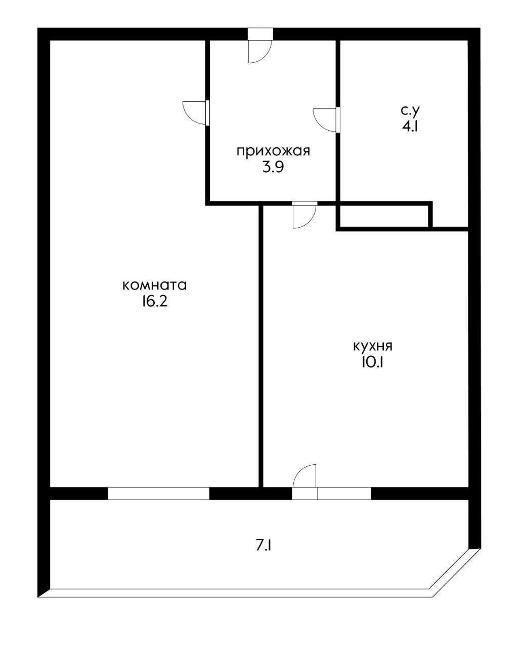 Фото №15: 1-комнатная квартира 36 м² - Краснодар, Прикубанский внутригородской округ, мкр. Горхутор, ул. имени Дзержинского, 110Ак1