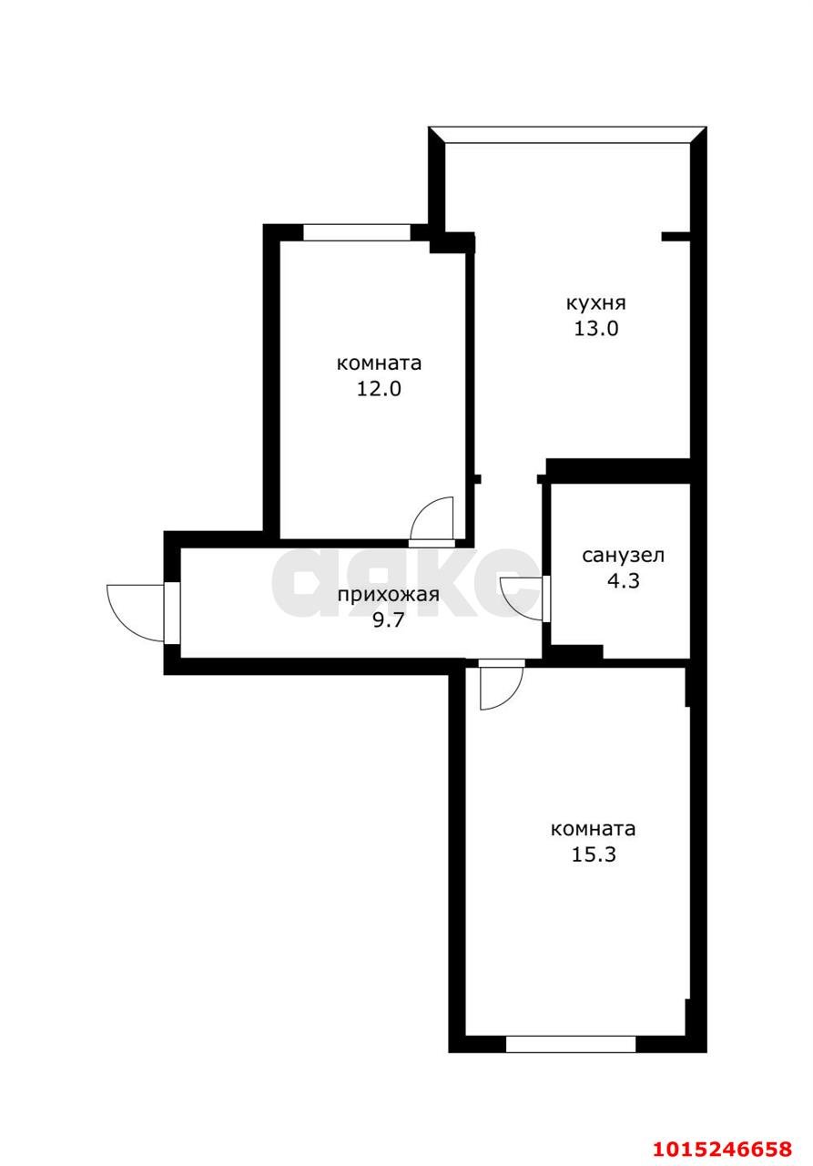 Фото №9: 2-комнатная квартира 50 м² - Краснодар, Краевая Клиническая Больница, ул. Восточно-Кругликовская, 90