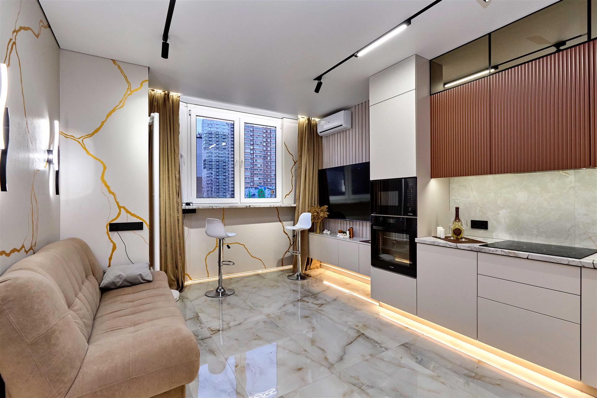 Фото №3: 1-комнатная квартира 45 м² - Краснодар, 4-й квартал, Прикубанский внутригородской округ, мкр. Губернский, ул. имени Героя Николая Шевелёва, 5