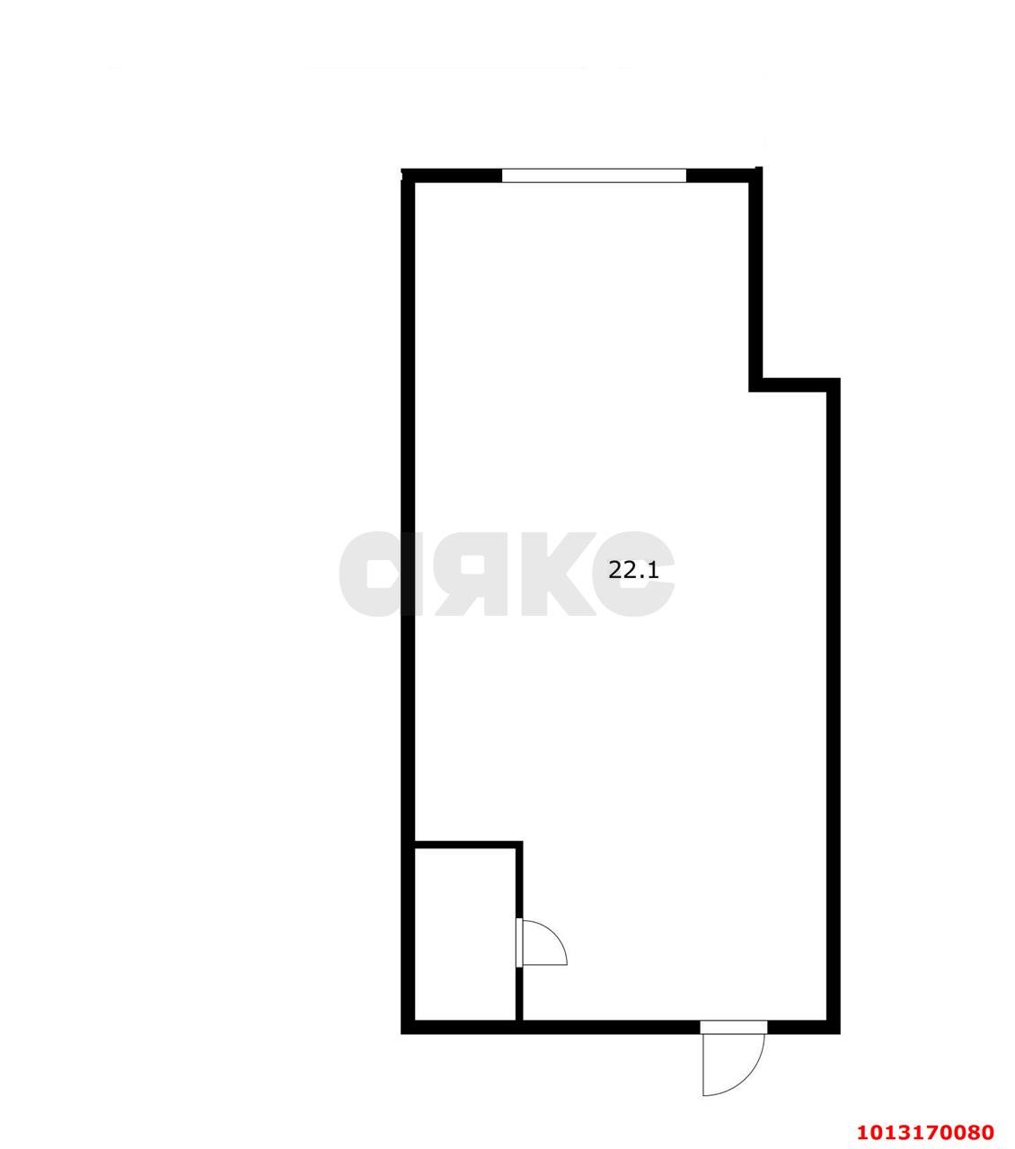 Фото №2: Торговое помещение 23 м² - Краснодар, имени Петра Метальникова, ул. Петра Метальникова, 38