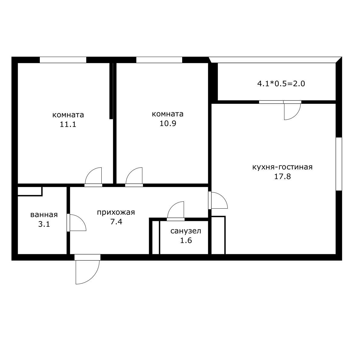 Фото №7: 2-комнатная квартира 52 м² - Краснодар, 2-я Площадка, Краевая Клиническая Больница, жилой комплекс Свобода, Прикубанский внутригородской округ, мкр. жилой комплекс Ракурс, ул. имени Героя Ростовского, 8к5